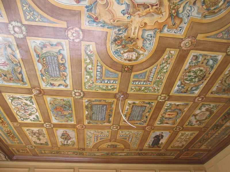 Patrick Geddes Centre, Riddle’s Court (Royal Mile, Edinburgh) – Thomas Bonnar painted ceiling