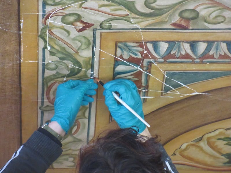 Patrick Geddes Centre, Riddle’s Court (Royal Mile, Edinburgh) – Thomas Bonnar painted ceiling