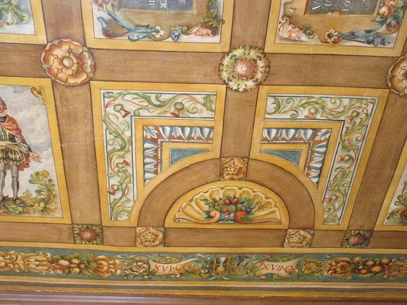 Patrick Geddes Centre, Riddle’s Court (Royal Mile, Edinburgh) – Thomas Bonnar painted ceiling