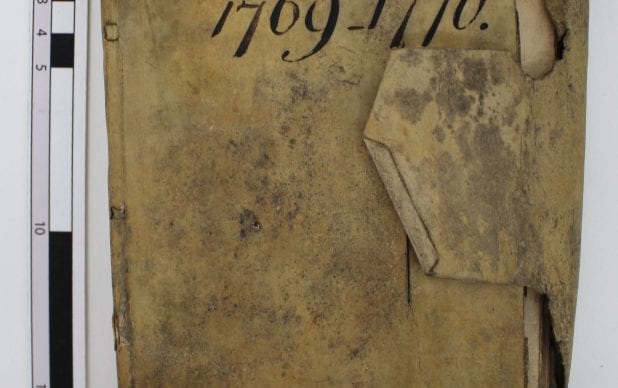 Conservation of a Mould-Damaged Eighteenth-Century Wine Account Book in a Parchment Stationery Binding
