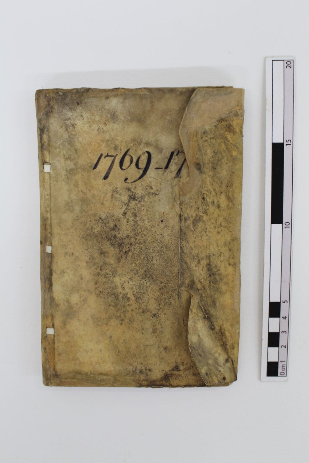 Conservation of a Mould-Damaged Eighteenth-Century Wine Account Book in a Parchment Stationery Binding