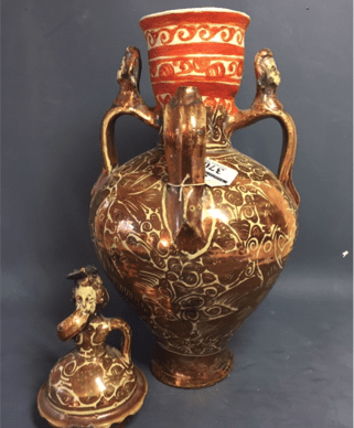 Spanish Lustreware vase