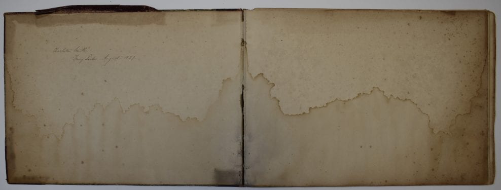 Conservation of the Charlotte Smith Sketchbook, Tring Local History Museum