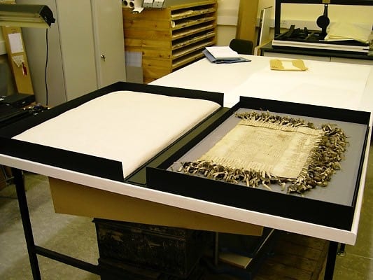 Conservation and rehousing of an important medieval document