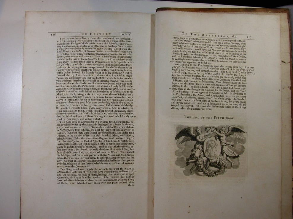 Folio after treatment