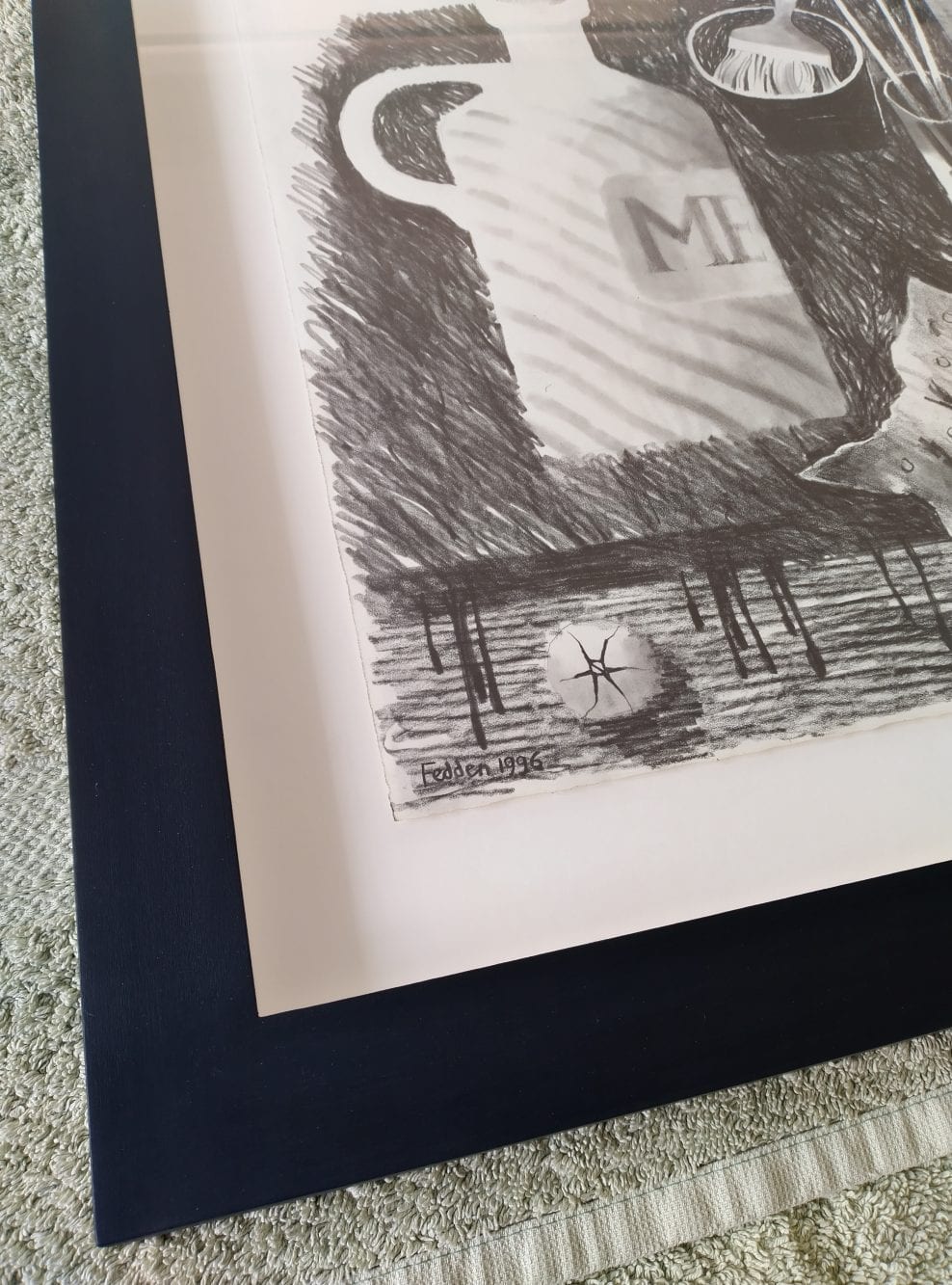 Mary Fedden pencil drawing and a Frank Brangwyn ink sketch