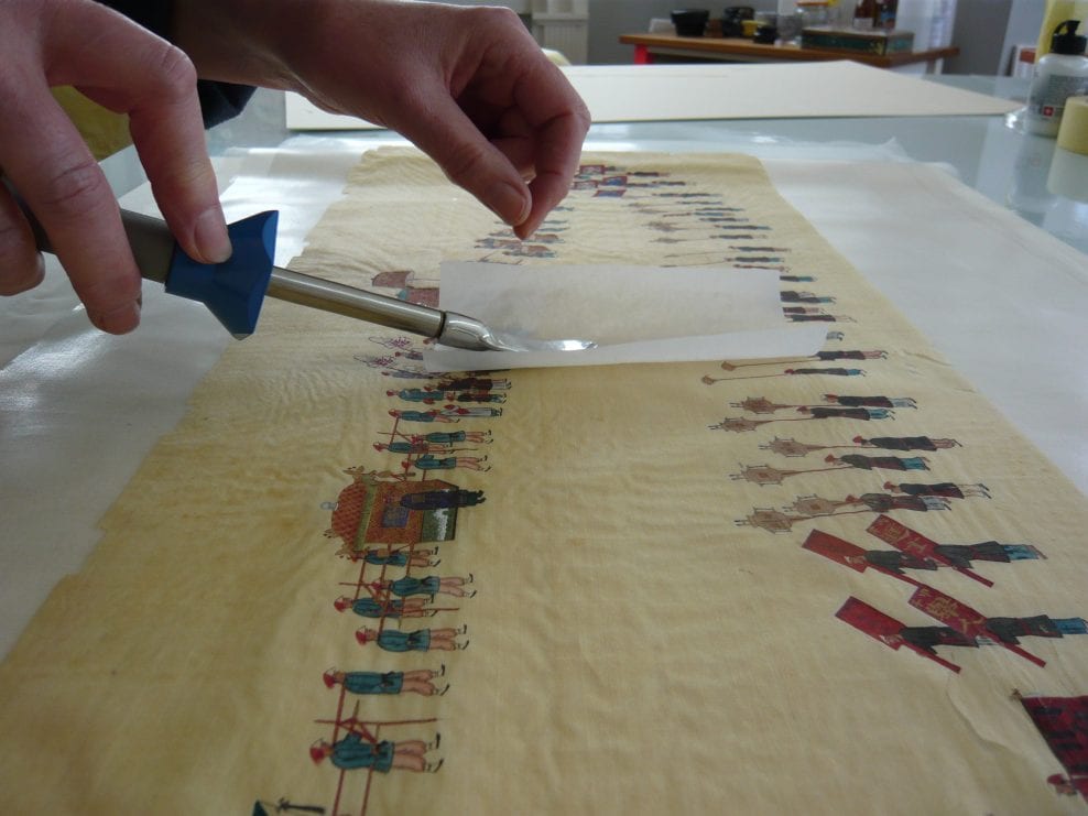 The Conservation of two Chinese paintings on silk