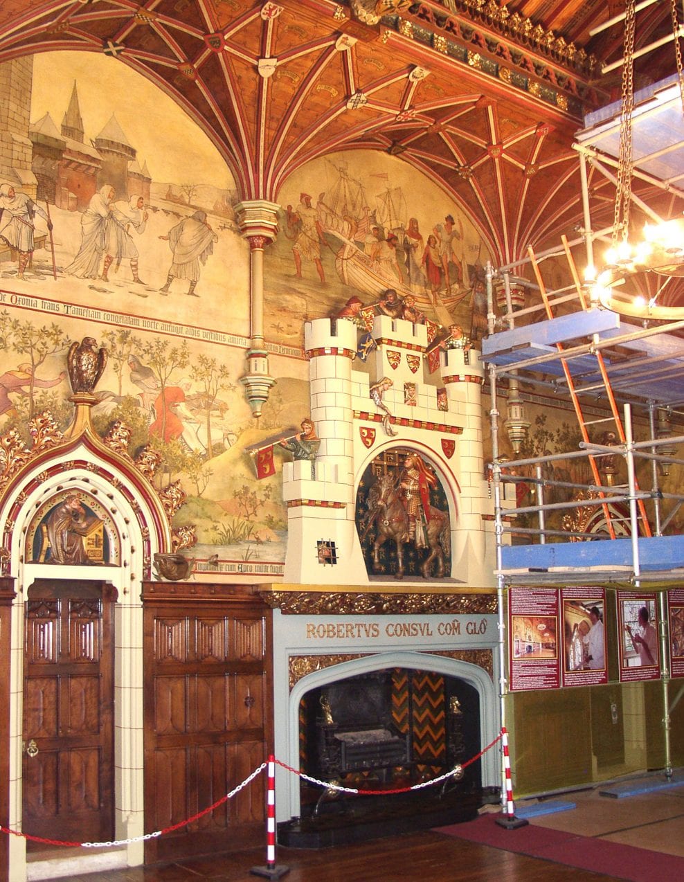 Conservation of the historic interiors by William Burges in Cardiff Castle