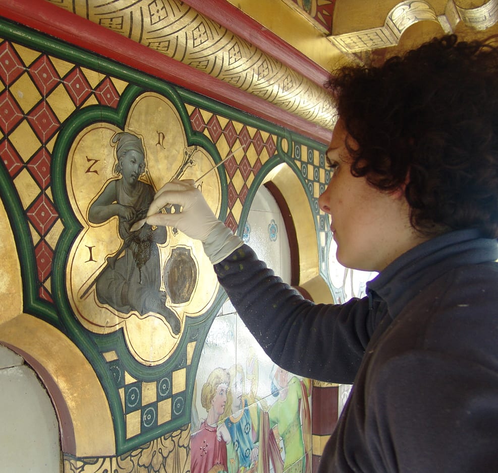 Conservation of the historic interiors by William Burges in Cardiff Castle