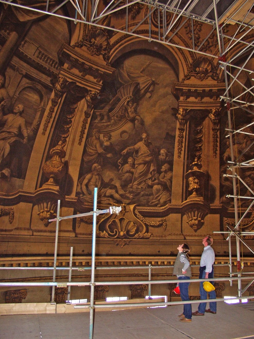 Conservation of the 18th-century scheme of wall paintings by Sir James Thornhill in the dome of St Paul’s Cathedral