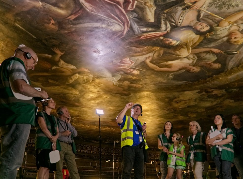 Old Royal Naval College, Greenwich: conservation of the 18th-century scheme of wall paintings by Sir James Thornhill in the Painted Hall