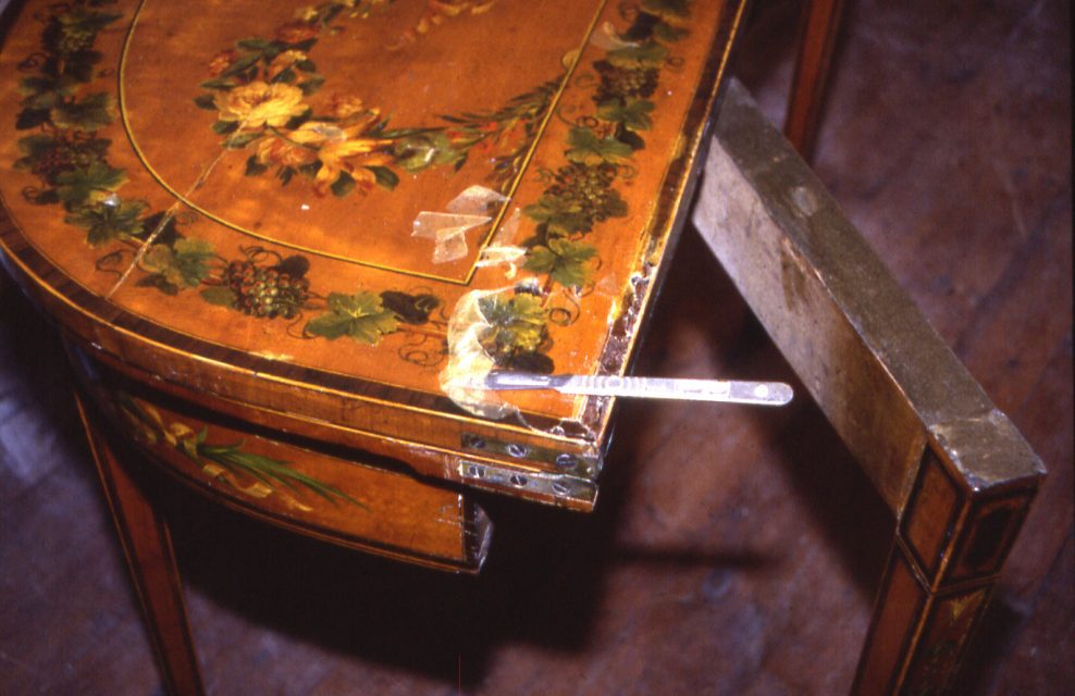 Conservation of a Late 18th century Card Table