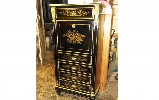 Conservation and Restoration of an ebony and ormolu cabinet