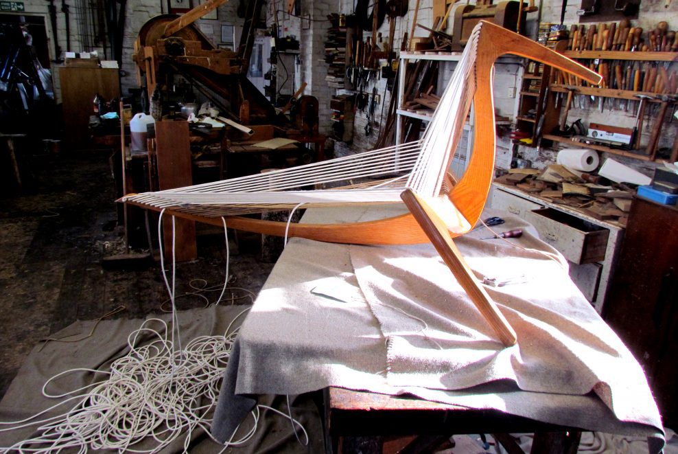 Conservation of a Danish “Harp” Chair by Jorgen Hovelskov