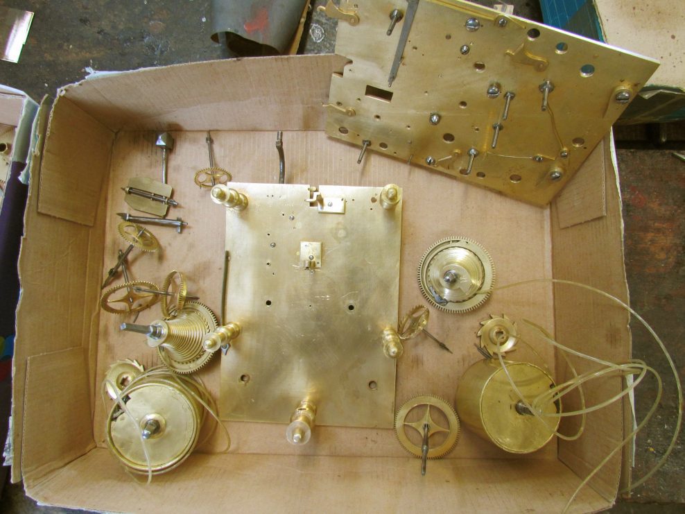 Conservation of a Daniel Quare Bracket Clock.