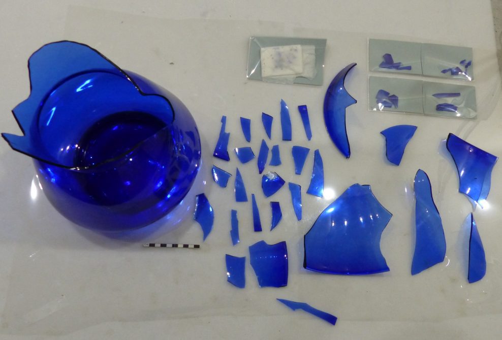 Bristol Blue Glass Vase