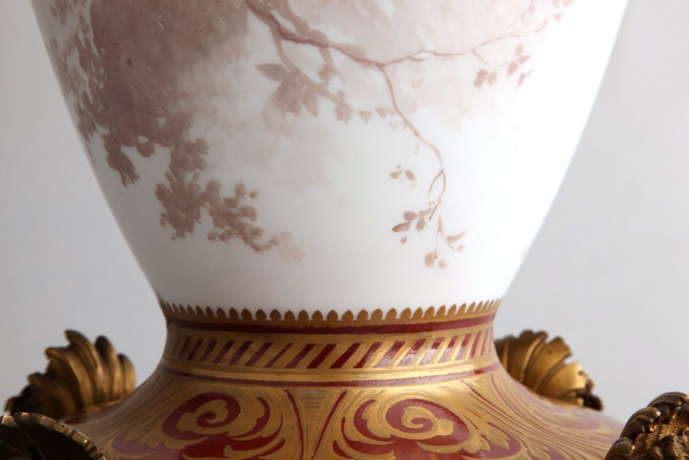 Baccarat opaline vase, private client