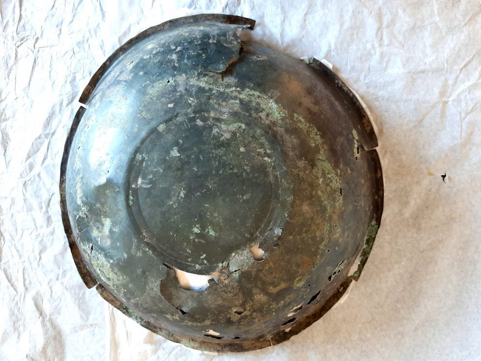 12th century copper alloy bowl with figurative decoration, private client