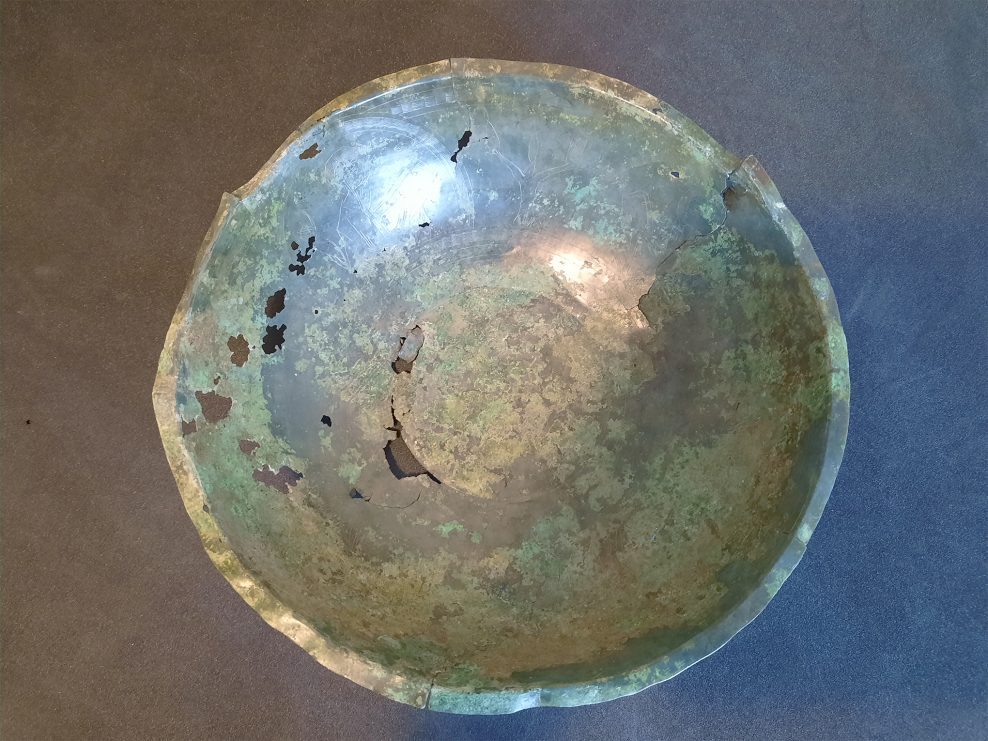 12th century copper alloy bowl with figurative decoration, private client