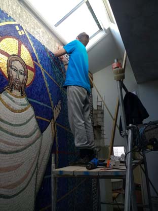 Christ the Redeemer Mosaic by Jonah Jones