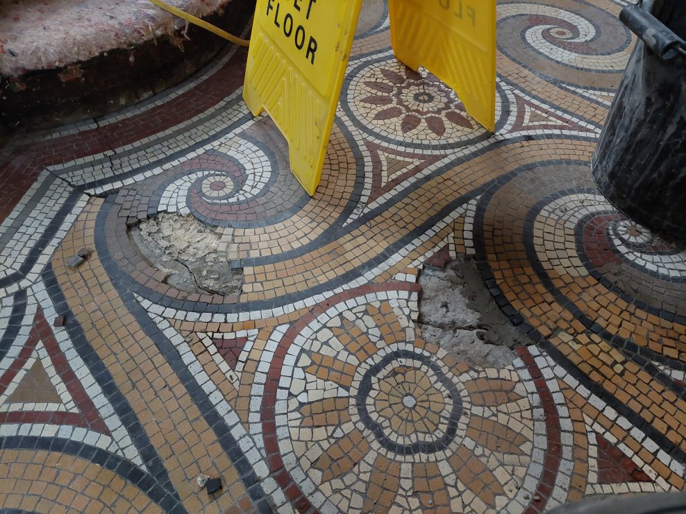 Rainford Hall mosaic floor.