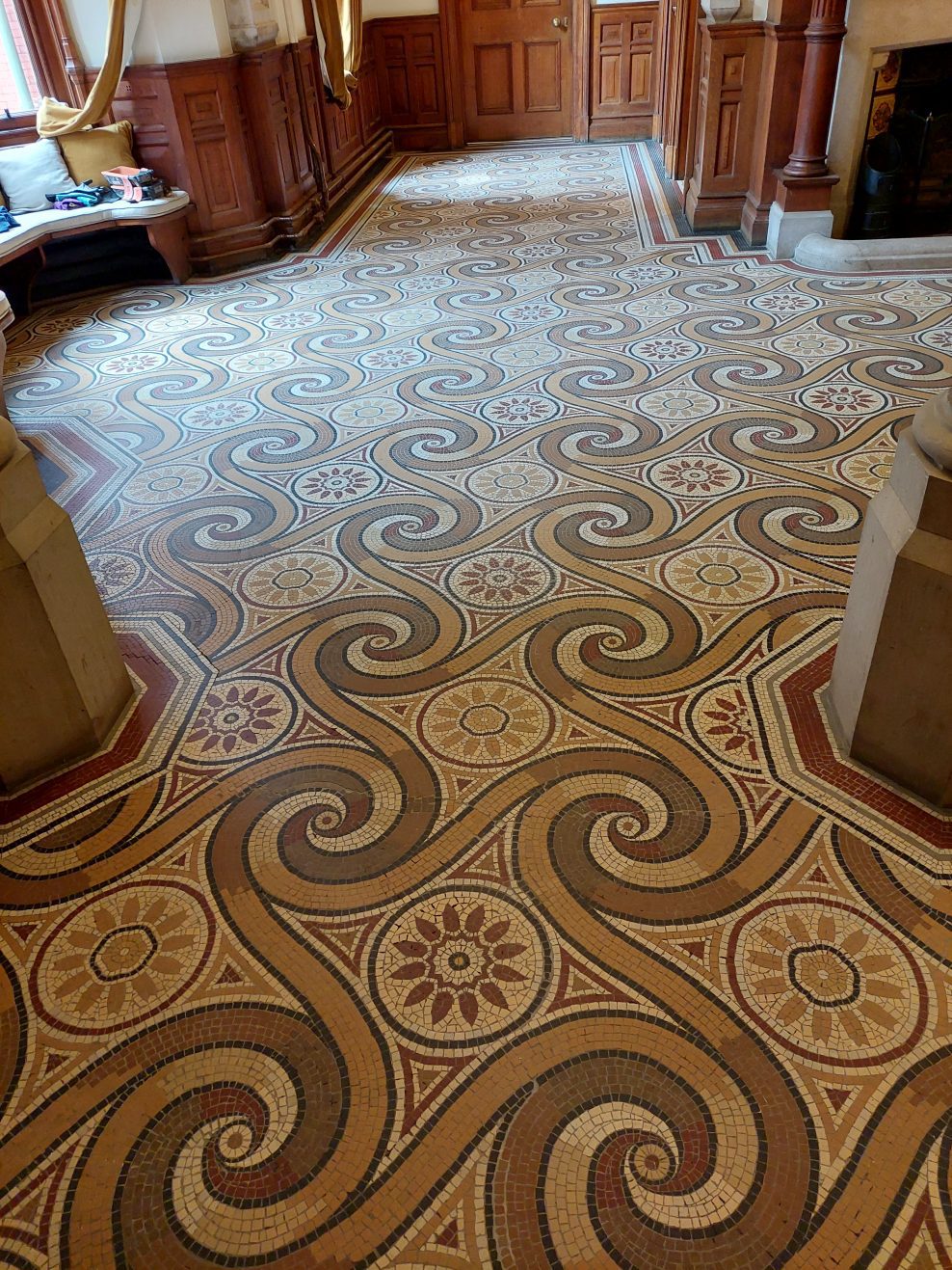 Rainford Hall mosaic floor.