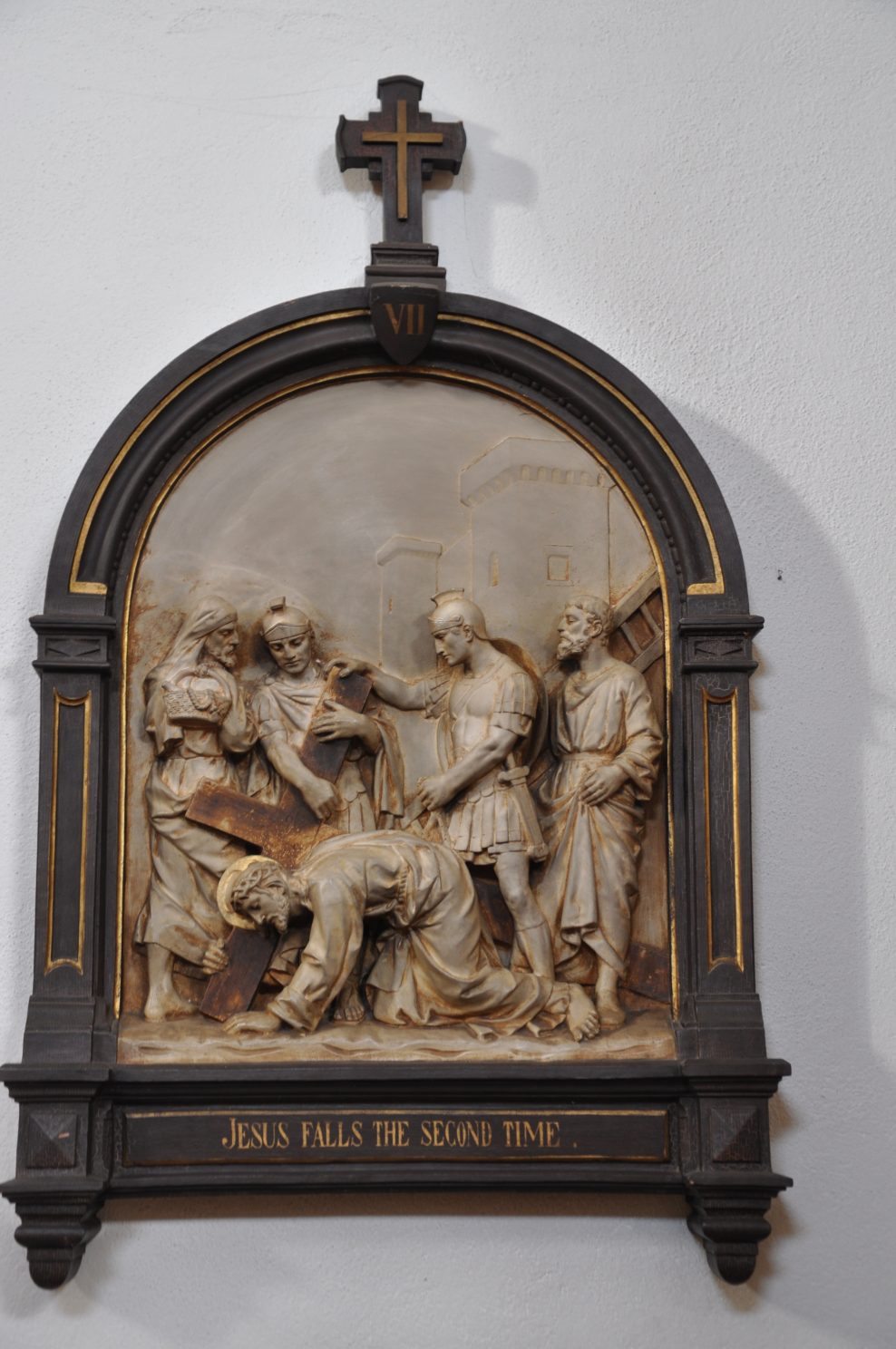 Plaster-cast stations of the Cross – St Paul’s church – Haywards Heath – West Sussex