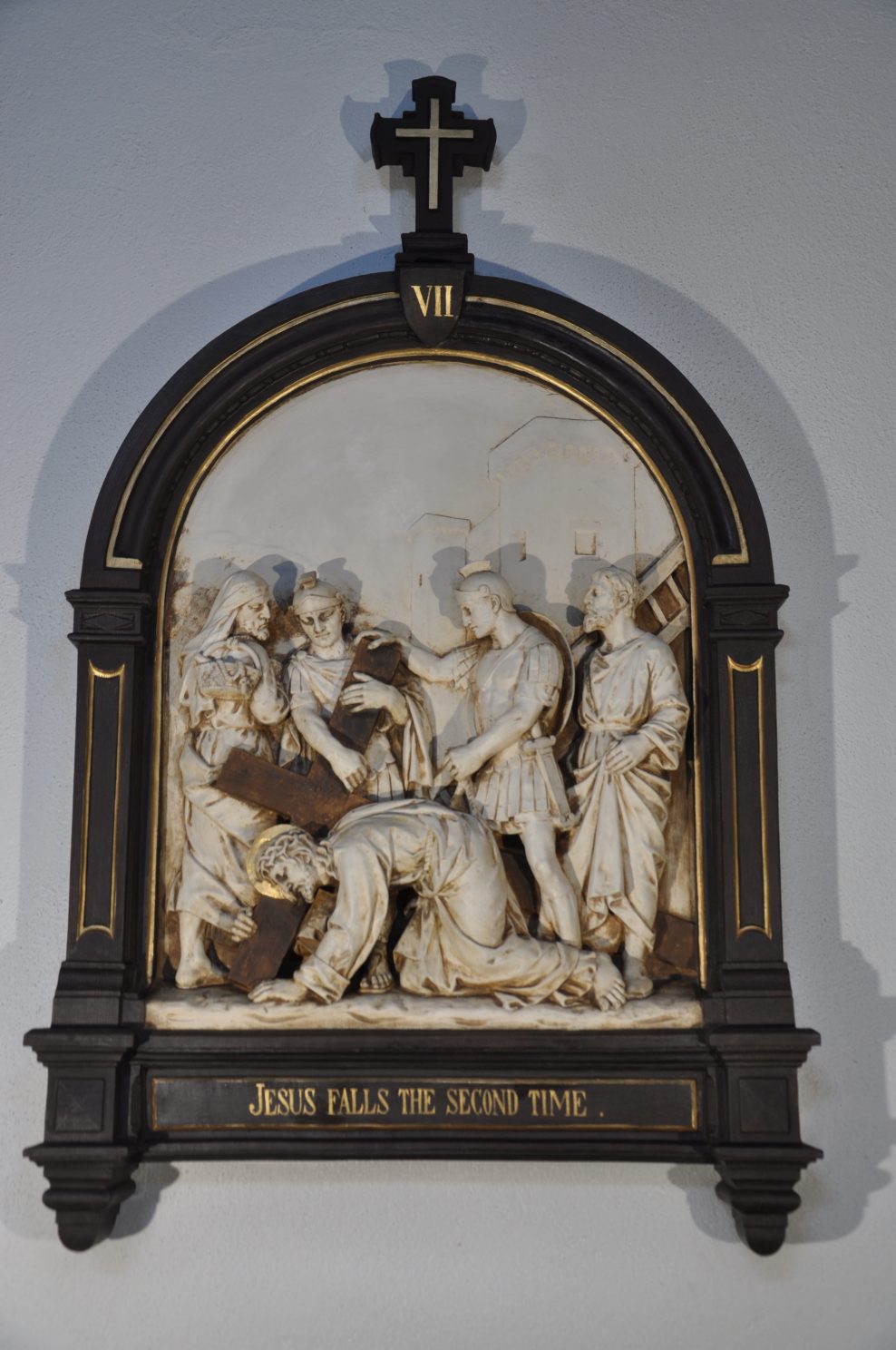 Plaster-cast stations of the Cross – St Paul’s church – Haywards Heath – West Sussex