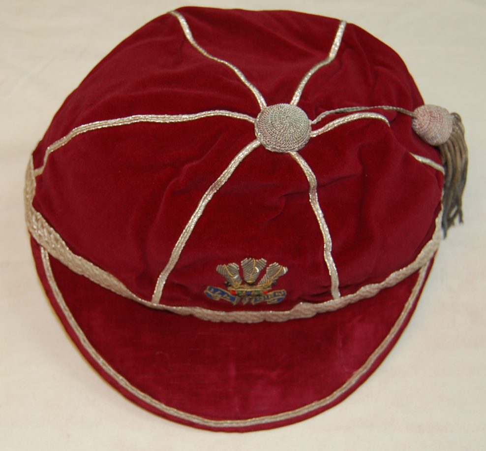 International Rugby cap awarded to Mark Jones in 1987 playing for Wales against Scotland