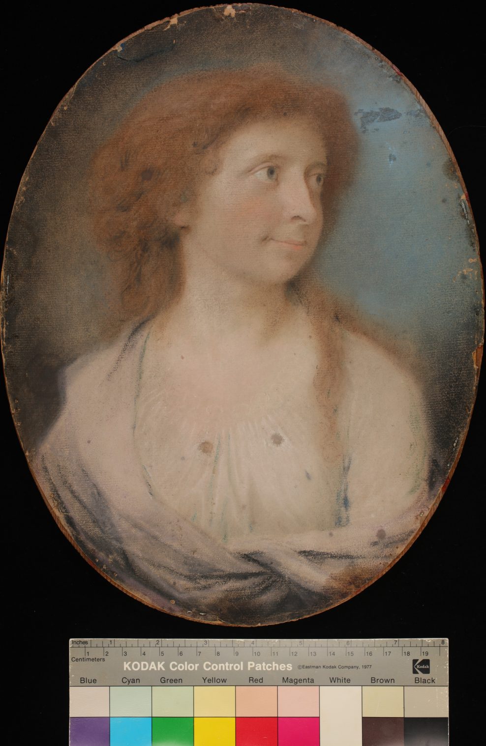 Conservation of an 18th century pastel portrait