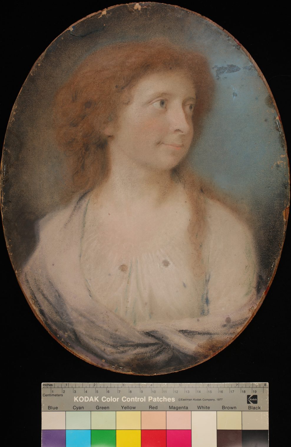 Conservation of an 18th century pastel portrait