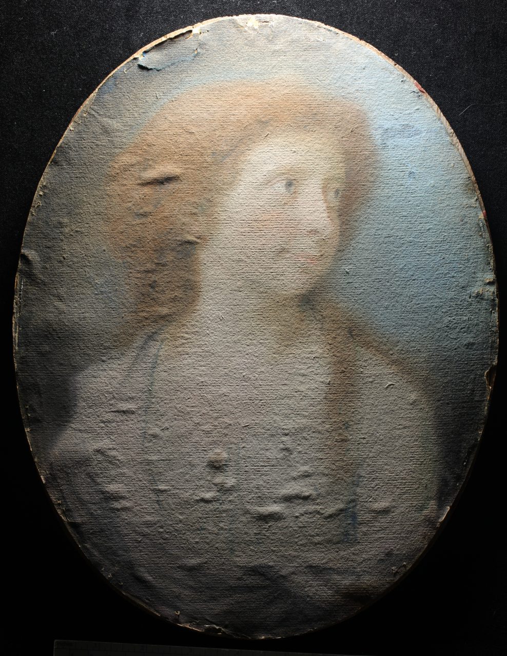 Conservation of an 18th century pastel portrait