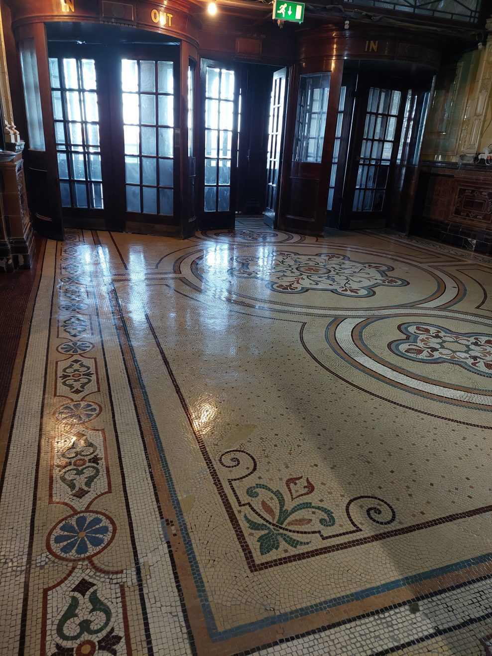 the restored floor